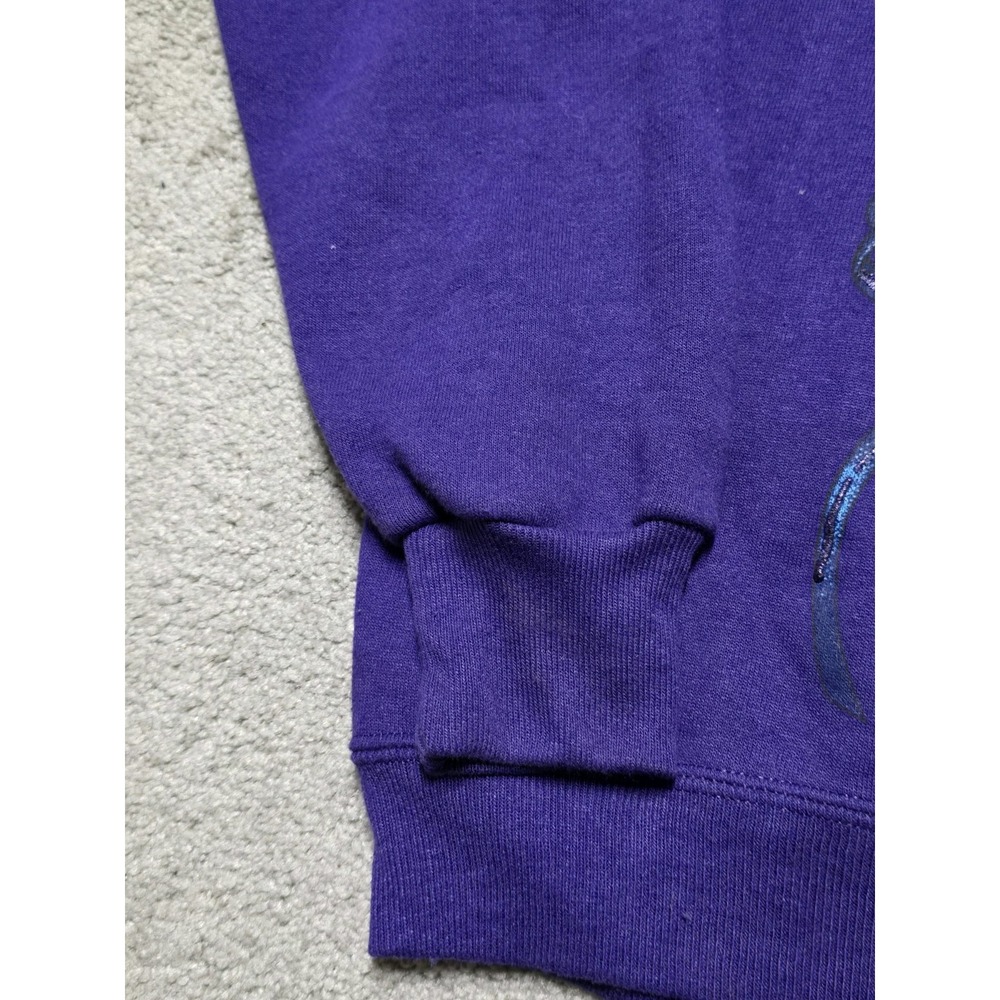 80s Vintage Mardi Gras Sweatshirt Mens XL Purple Russell‎ Athletic Made In USA - Picture 11 of 16